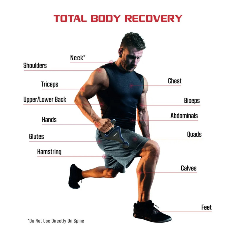 Масажер стрічковий для всього тіла 2в1 з вібруючим масажним ременем та фасціальним пістолетом VibraBand Black
