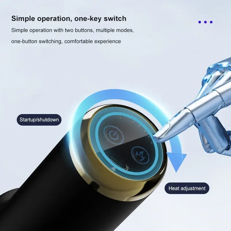 Ручний масажер пістолет акумуляторний вібраційний з 4 насадками 1800мАч FASCIAL GUN KH-580 Black Ручний масажер пістолет акумуляторний вібраційний з 4 насадками 1800мАч FASCIAL GUN KH-580 Black