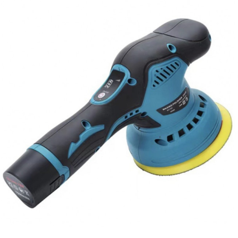 Машинка для полировки и шлифовки беспроводная Polishing Light  6 скоростей с насадками YK49 Black/Blue