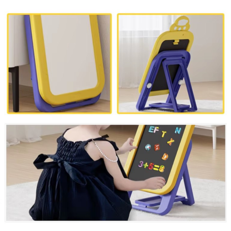 Дитяча двостороння магнітна дошка для малювання 40х30см Magic-Paint MP-7623 Yellow