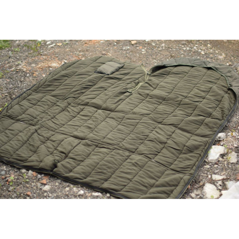 Зимовий спальний мішок - ковдра Fierce Winter до - 20 з капюшоном та чохлом для перенесення (Олива)