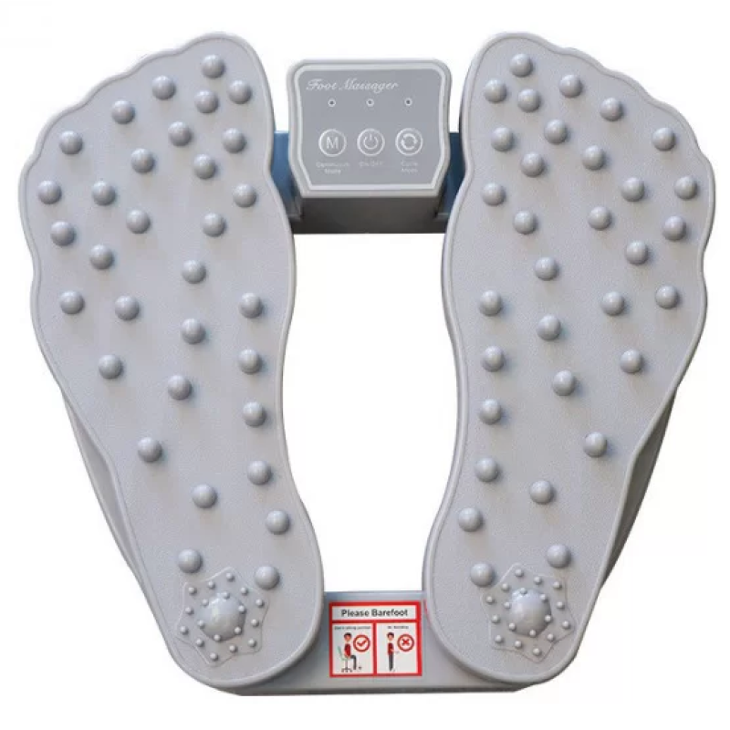 Масажер для ніг портативний від болів у стопах та суглобах пластиковий 2 режими Grey