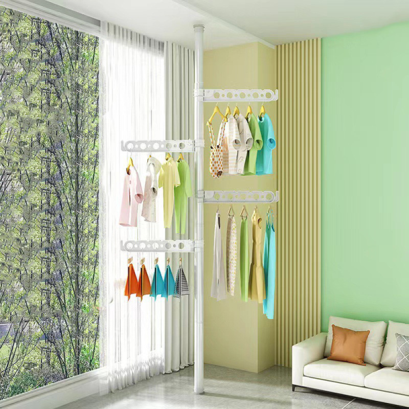 Сушарка для білизни Easy Dry вертикальна регульована від підлоги до стелі ED-1287 White