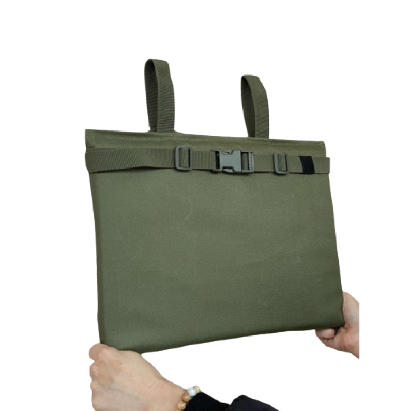 Каремат для сидіння Оксфорд 600D з наповнювачем ізолон та кріпленням MOLLE на пояс 32x42x2,5см Хакі