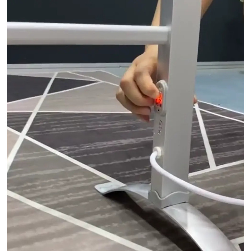 Електрична підлогова сушарка для білизни та рушників 90W 6 секцій Besser Gray