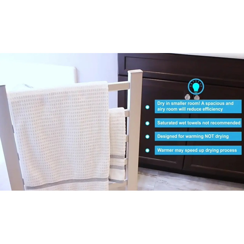 Електрична підлогова сушарка для білизни та рушників 90W 6 секцій Besser Gray