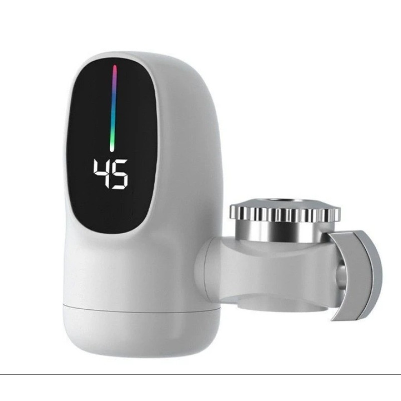 Водонагрівач проточний вертикальний з LCD дисплеєм із кріпленням на кран 3000 Вт Water Heater White