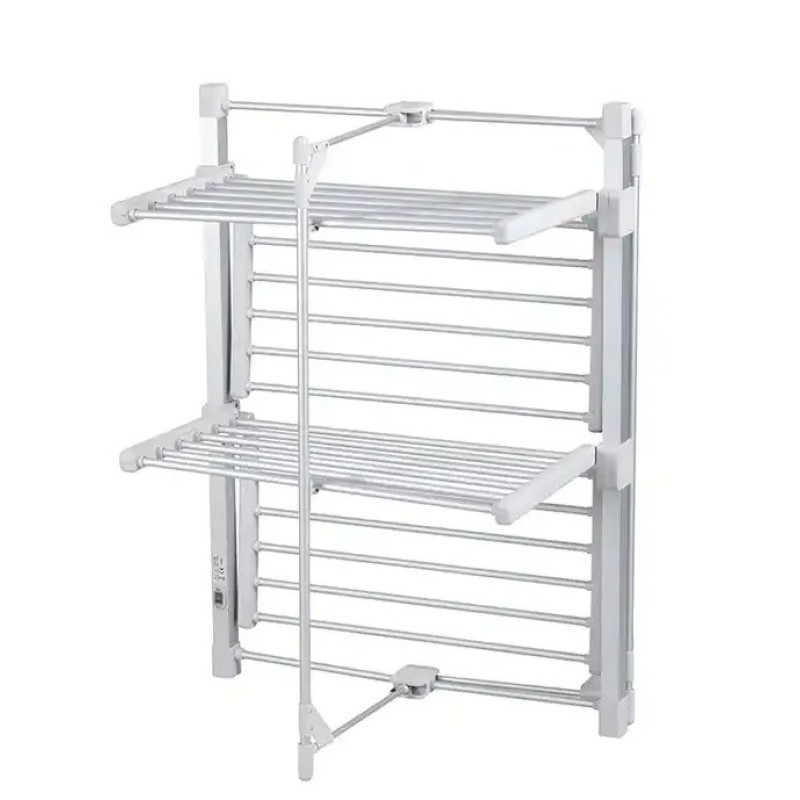 Електрична сушарка для білизни 2-ярусна підлогова 220 Вт розкладна 1 режим Besser Gray