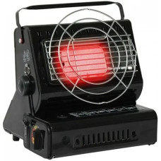 Обігрівач-плита газова з підпалювачем та редуктором 2in1 heater з керамічним нагрівачем 1500 Вт Gas stove Black