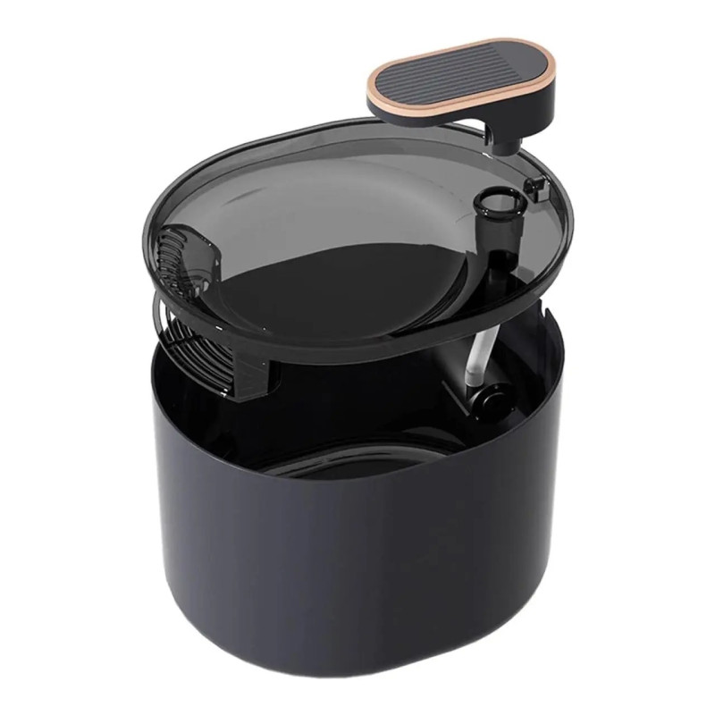 Дозатор води для домашніх тварин із пластика 3 л. 170x200x155 мм W32 Black