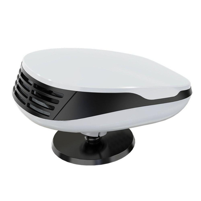 Електричний автомобільний обігрівач лобового скла 2в1 вентилятор 120w 12В White