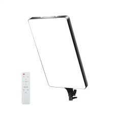 LED лампа прямокутна для фото та відео зі штативом 2,1 м та пультом 47х28х3 см регулювання яскравості RL-24 White