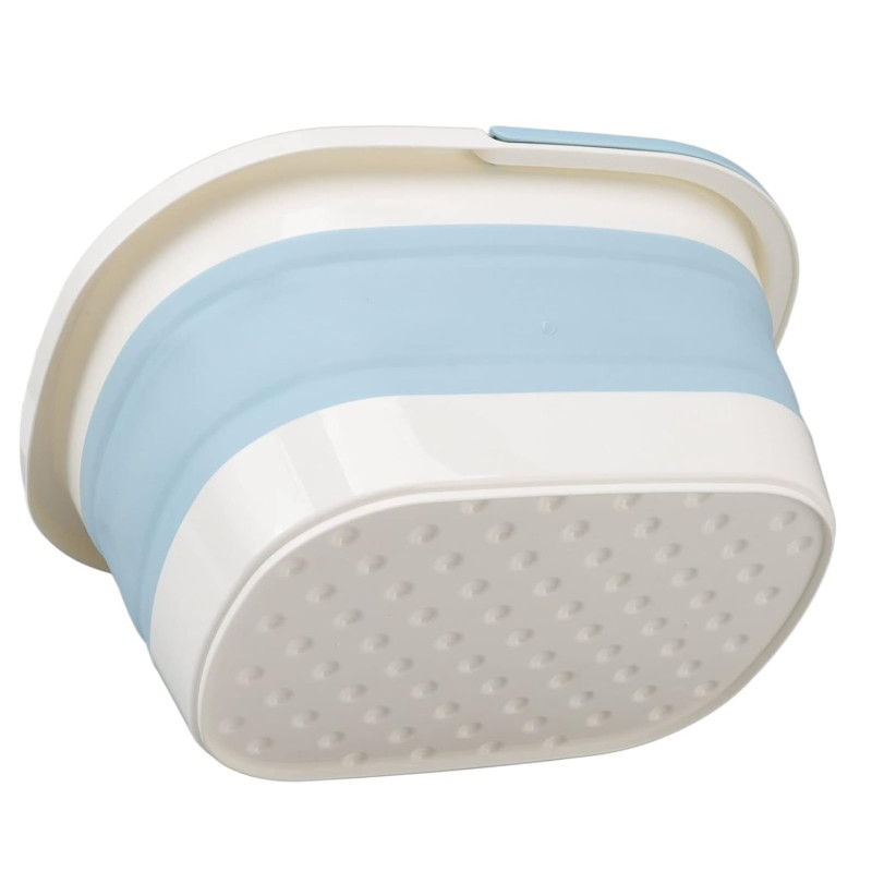 Ванночка масажер для ніг складана з міцного пластику 39х30х18см Blue