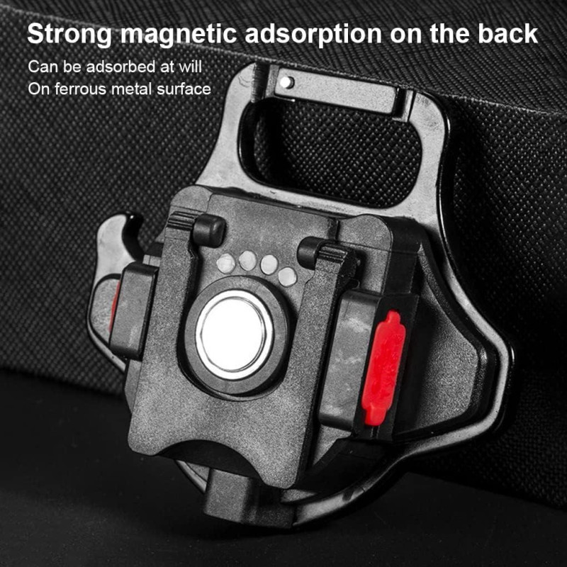 Ліхтарик з тринога акумуляторний 500 мАг карабін 7 режимів Type-С w5133-2 Black