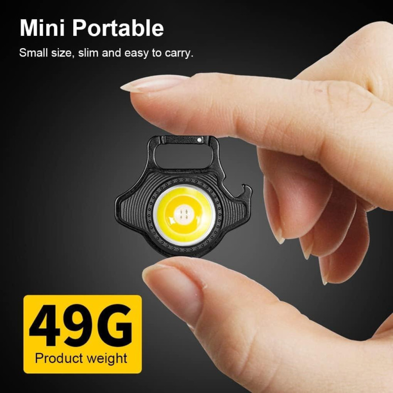 Ліхтарик з тринога акумуляторний 500 мАг карабін 7 режимів Type-С w5133-2 Black