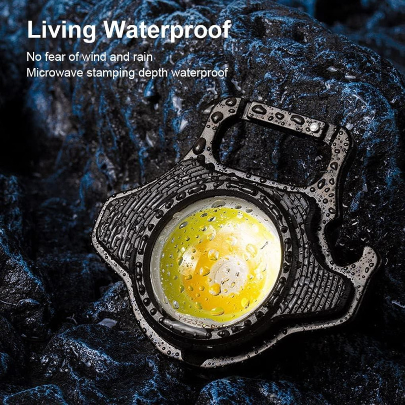 Ліхтарик з тринога акумуляторний 500 мАг карабін 7 режимів Type-С w5133-2 Black