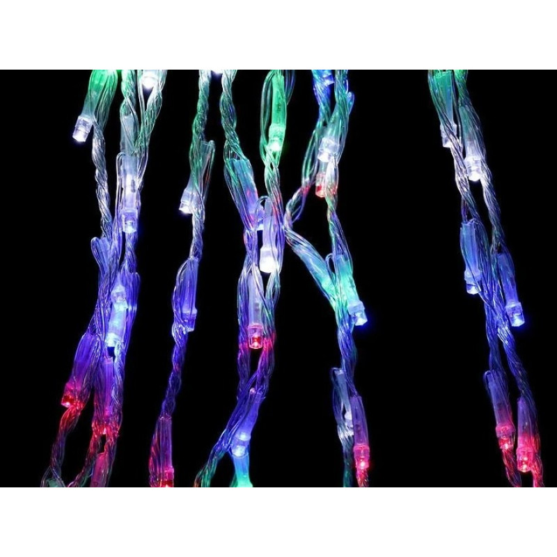 Світлодіодна гірлянда завіса Штора святкова 2х2м на вікно USB 160 LED Multicolor Світлодіодна гірлянда завіса Штора святкова 2х2м на вікно USB 160 LED Multicolor