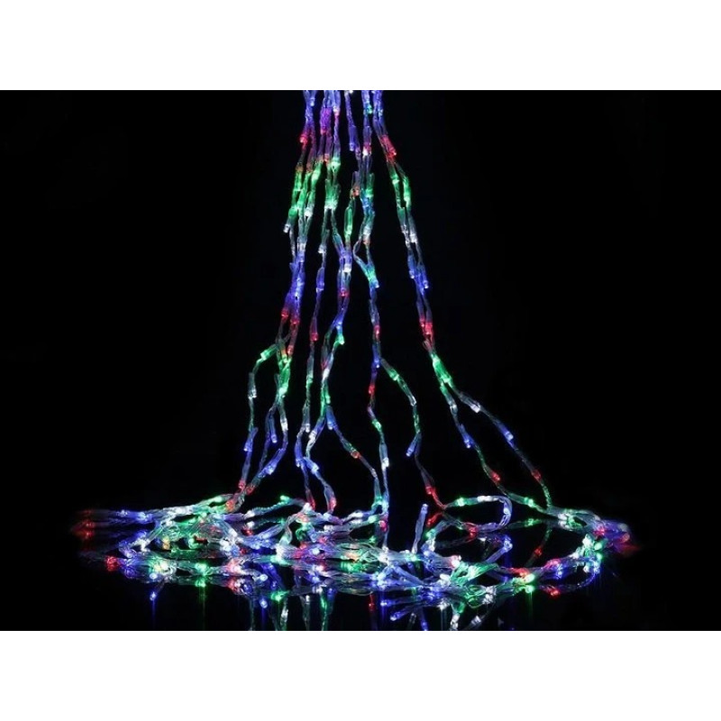 Світлодіодна гірлянда завіса Штора святкова 2х2м на вікно USB 160 LED Multicolor Світлодіодна гірлянда завіса Штора святкова 2х2м на вікно USB 160 LED Multicolor