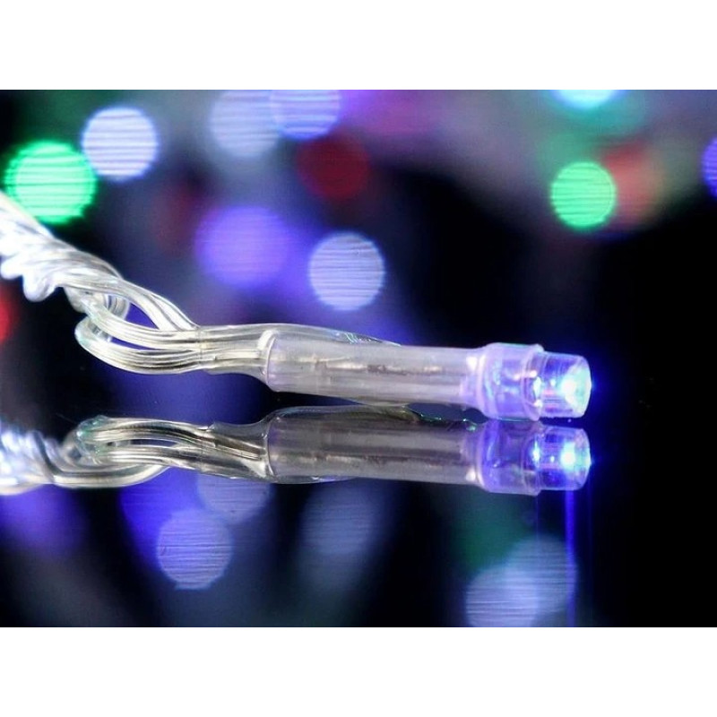 Світлодіодна гірлянда завіса Штора святкова 2х2м на вікно USB 160 LED Multicolor Світлодіодна гірлянда завіса Штора святкова 2х2м на вікно USB 160 LED Multicolor