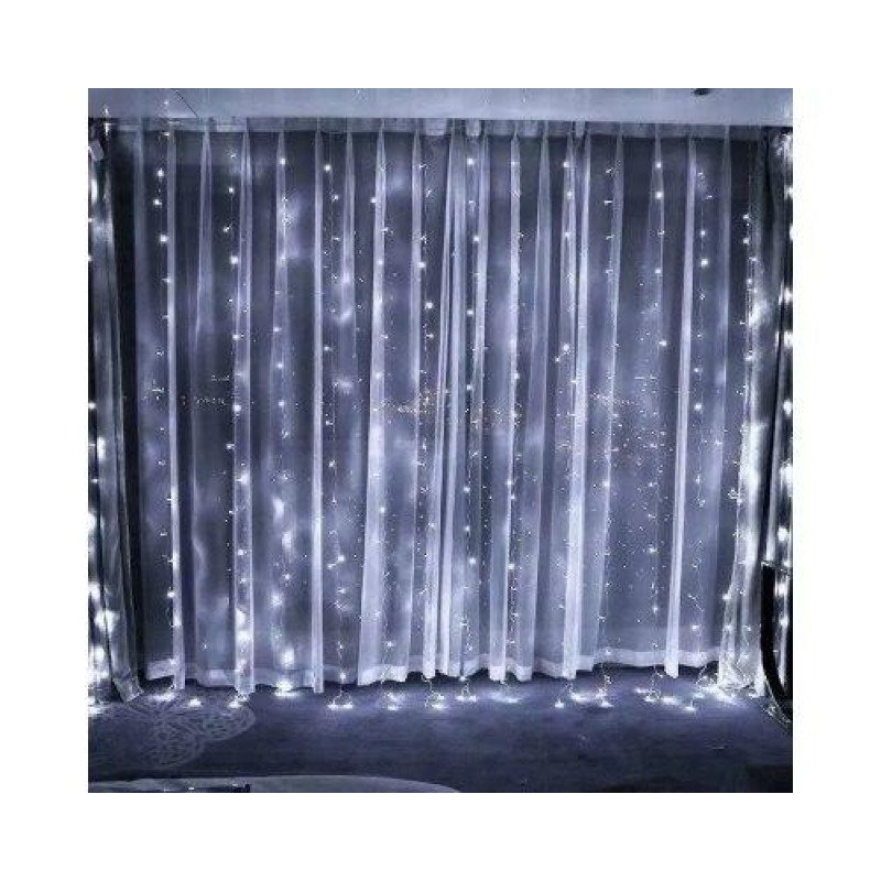 Світлодіодна гірлянда Штора з лампами, що не б'ються, 3х2 м 200 LED USB White