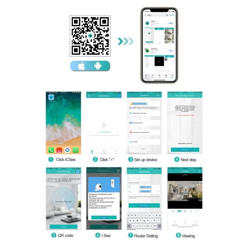 Бездротова вулична WiFi IP камера відеоспостереження купольна поворотна IP66 2.0 Мп PTZ-D4 White/Black