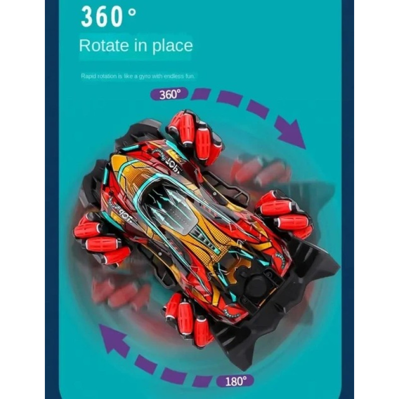 Гоночна Машинка перекрут радіокеруванні Stand Car 1292 пульт 2,4G звук підсвічування USB-кабель Multicolor