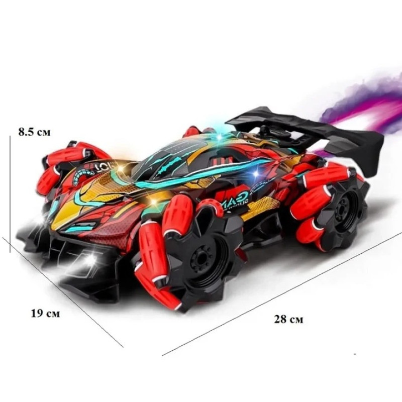 Гоночна Машинка перекрут радіокеруванні Stand Car 1292 пульт 2,4G звук підсвічування USB-кабель Multicolor