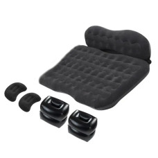 Автомобільне надувне ліжко-матрац із подушками та підголівником на заднє сидіння 135*82*45 см SY10122 Black