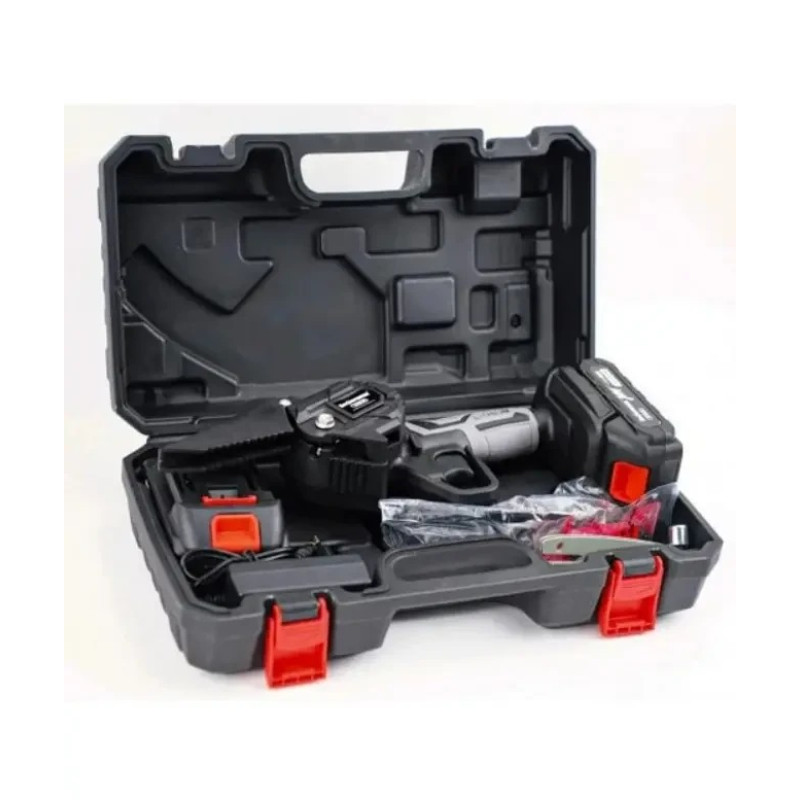 Акумуляторна ланцюгова пилка в валізі 6 дюймів із захистом від перевантаження 48V Black