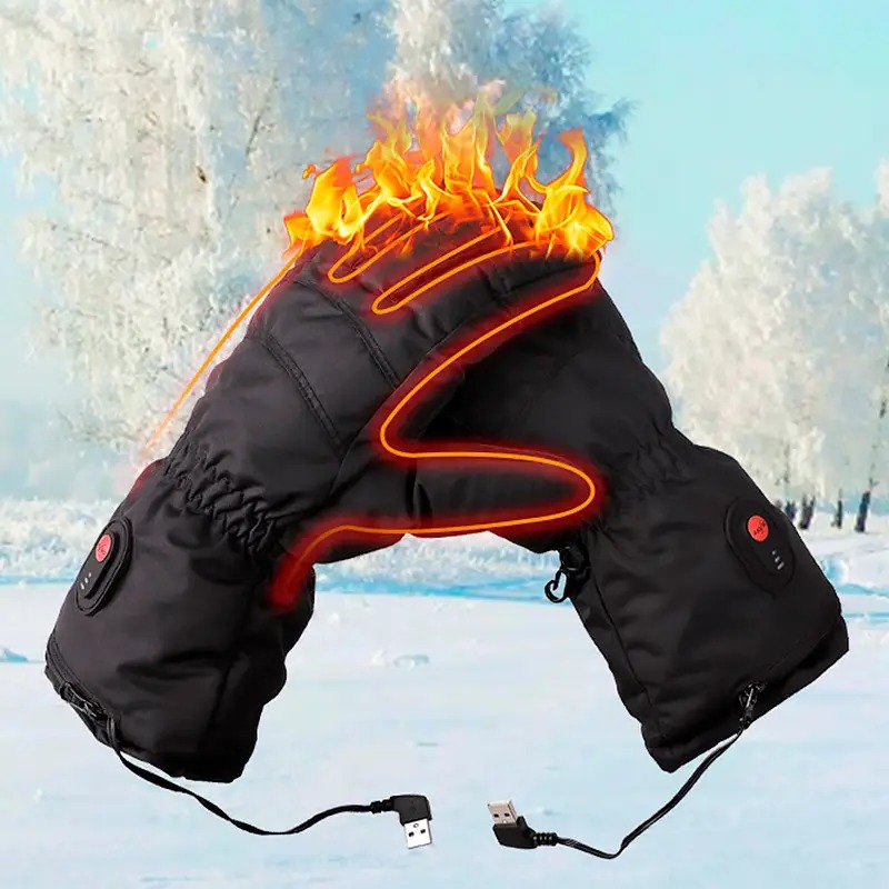 Акумуляторні сенсорні рукавички з підігрівом 5 Вт Anyuekang 12598744 Black