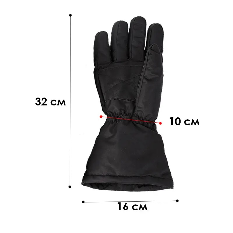 Акумуляторні сенсорні рукавички з підігрівом 5 Вт Anyuekang 12598744 Black