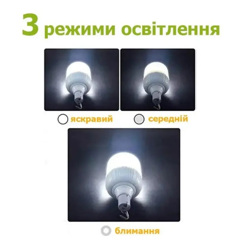 Світлодіодна кемпінгова лампа підвісна 1000 мл IP30 LED DIGAD 5100 White