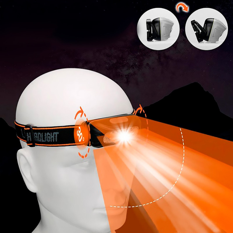 Налобний LED ліхтарик для туриста з USB на акумуляторі 400 мАг 6 режимів світіння 5 Вт X-Balog BL-0158A Black Налобний LED ліхтарик для туриста з USB на акумуляторі 400 мАг 6 режимів світіння 5 Вт X-Balog BL-0158A Black