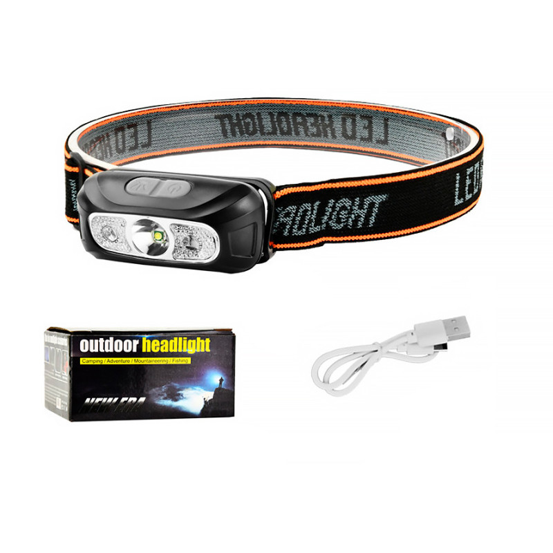 Налобний LED ліхтарик для туриста з USB на акумуляторі 400 мАг 6 режимів світіння 5 Вт X-Balog BL-0158A Black Налобний LED ліхтарик для туриста з USB на акумуляторі 400 мАг 6 режимів світіння 5 Вт X-Balog BL-0158A Black