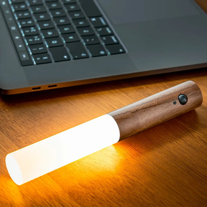 Зйомний ліхтар-нічник настінний LED з датчиком руху і вбудованим акумулятором USB-зарядка W-52 Brown Зйомний ліхтар-нічник настінний LED з датчиком руху і вбудованим акумулятором USB-зарядка W-52 Brown