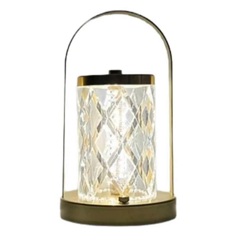 Настільна LED лампа-нічник акумуляторна 1500 мАч із сенсорним керуванням Fabol L270 Black Golden