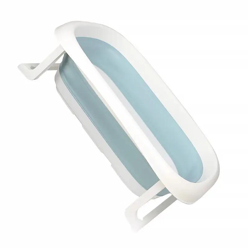 Дитяча складана ванна для немовлят з отвором для зливу Bestbaby BD-318 Blue Дитяча складана ванна для немовлят з отвором для зливу Bestbaby BD-318 Blue