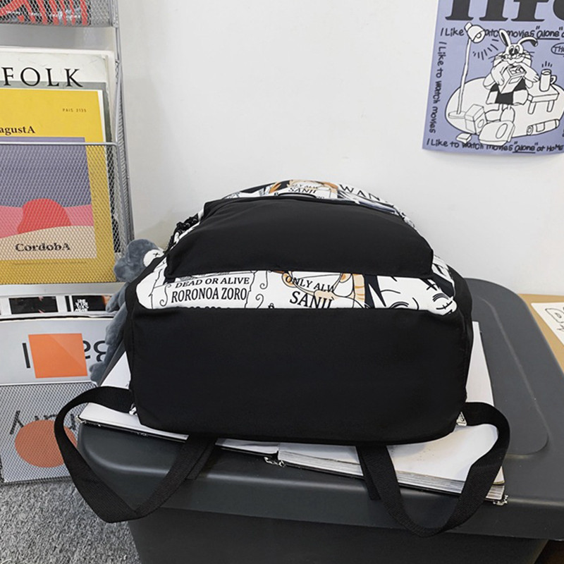 Рюкзак підлітковий з аніме 20L Lesko 83124 Black + White