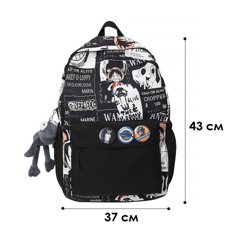 Рюкзак подростковый с аниме 20L Lesko 83124 Black