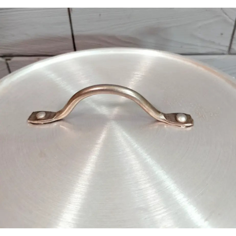 Набір алюмінієвих каструль із кришками з 12 предметів A-Plus 0431-0436 Silver