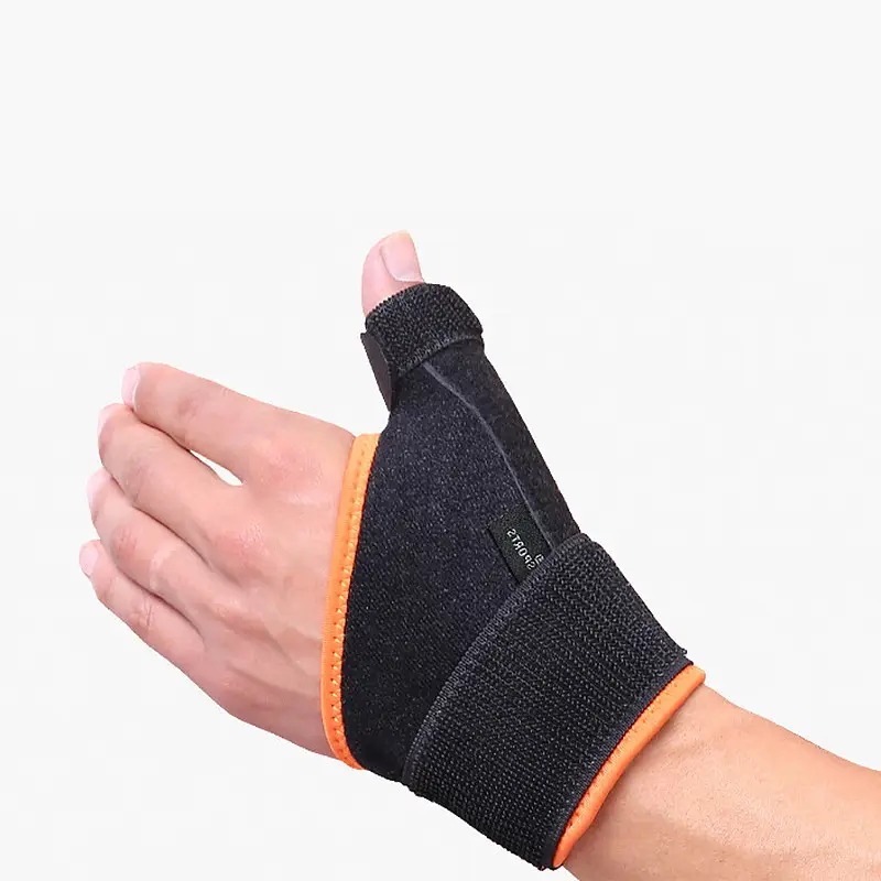 Бандаж ортез на зап'ястку та великий палець Left з фіксатором AOLIKES A-1670 Black/Orange