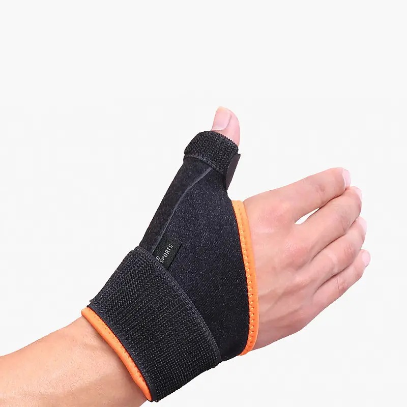 Бандаж ортез на зап'ястку та великий палець Right з фіксатором AOLIKES A-1670 Black/Orange