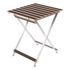 Стіл розкладний з алюмінієвим каркасом Aluwood Small d20 65.5х50х53см Vitan Brown
