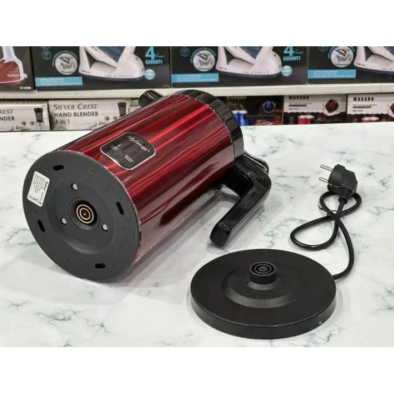 Термос електричний з індикатором температури на 1.5 літри із нержавіючої сталі 2200Вт Zepline ZP-106 Red Термос електричний з індикатором температури на 1.5 літри із нержавіючої сталі 2200Вт Zepline ZP-106 Red