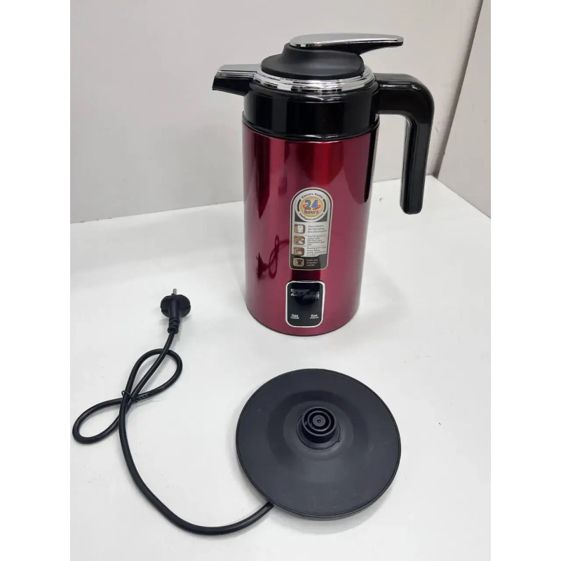 Термос електричний з індикатором температури на 1.5 літри із нержавіючої сталі 2200Вт Zepline ZP-106 Red Термос електричний з індикатором температури на 1.5 літри із нержавіючої сталі 2200Вт Zepline ZP-106 Red