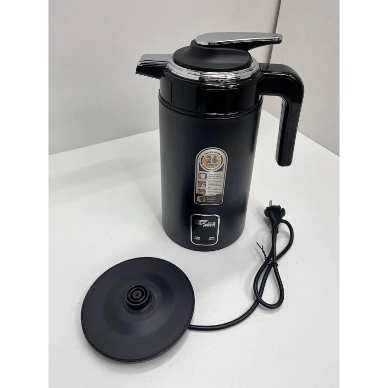 Термос електричний з індикатором температури на 1.5 літри із нержавіючої сталі 2200Вт Zepline ZP-106 Black Термос електричний з індикатором температури на 1.5 літри із нержавіючої сталі 2200Вт Zepline ZP-106 Black