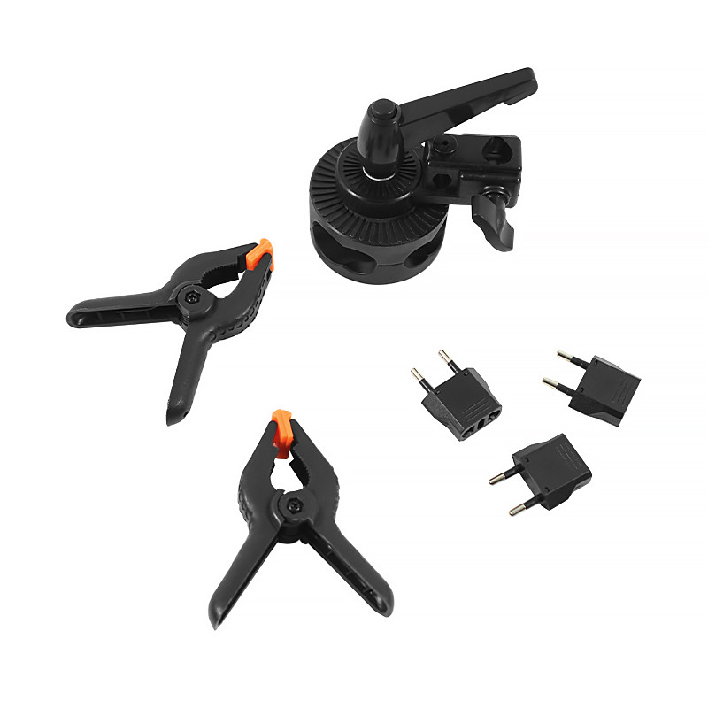 Набор постоянного студийного света из 3 осветителей и 3 штативов для фото и видео съёмки Tianrui A006 Black