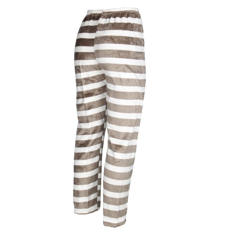 Жіноча тепла піжама флісова M домашній костюм Calido Heart Brown