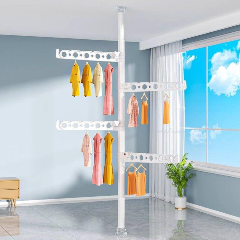 Сушарка для білизни Easy Dry вертикальна регульована від підлоги до стелі ED-1287 White