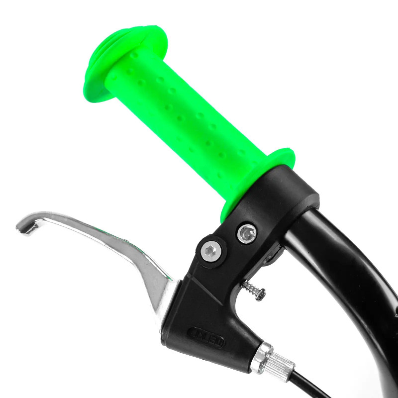 Самокат міський двоколісний з великими надувними колесами 12" для дітей від 3 років Corso JT 01019 Чорний/Зелений